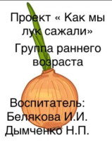 Проект «Как мы лук сажали» Проект «Как мы лук сажали».